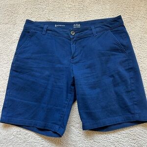 a.n.a Women's Navy Bermuda Shorts